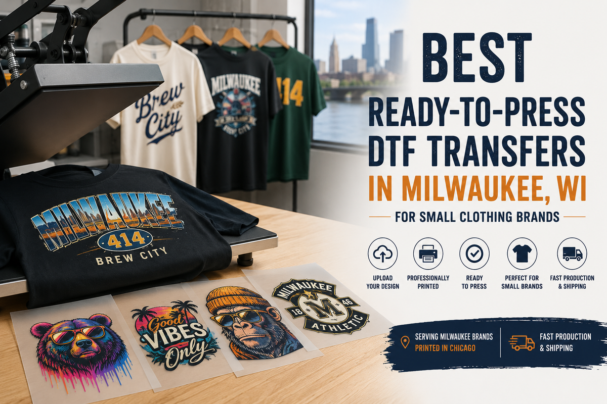 Best Ready-to-Press DTF Transfers in Milwaukee, WI for Small Clothing Brands