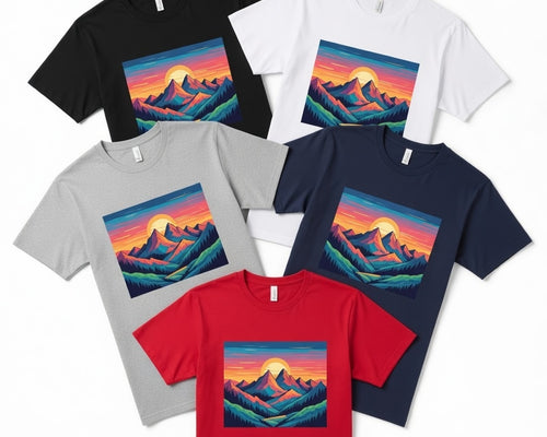 25 Custom T-Shirts Bundle — Full Color Printed