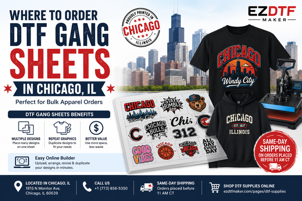Where to Order DTF Gang Sheets in Chicago, IL for Bulk Apparel Orders