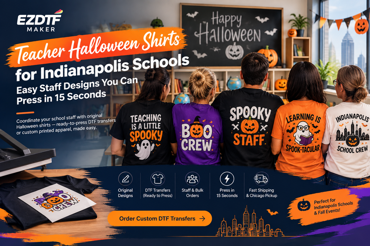 Teacher Halloween Shirts for Indianapolis Schools: Easy Staff Designs You Can Press in 15 Seconds