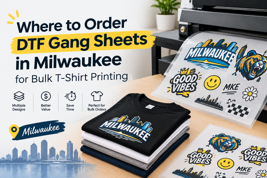 Where to Order DTF Gang Sheets in Milwaukee for Bulk T-Shirt Printing