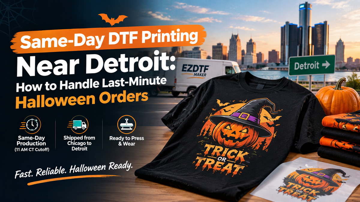 Same-Day DTF Printing Near Detroit: How to Handle Last-Minute Halloween Orders
