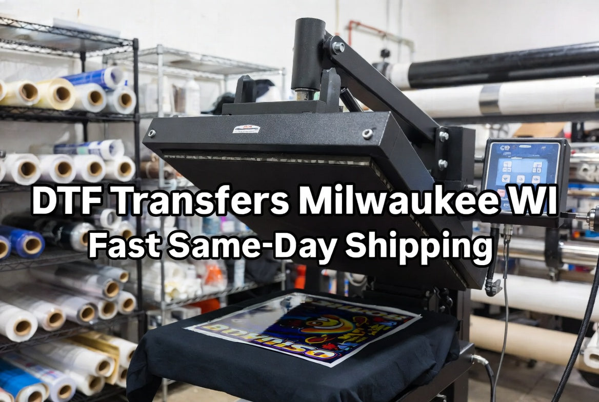 DTF Transfers in Milwaukee, WI Fast Same-Day Shipping Available
