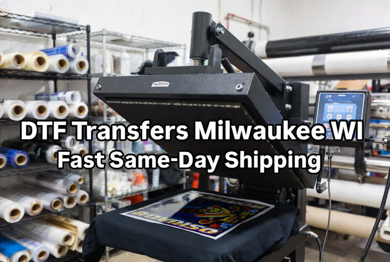 DTF Transfers in Milwaukee, WI Fast Same-Day Shipping Available