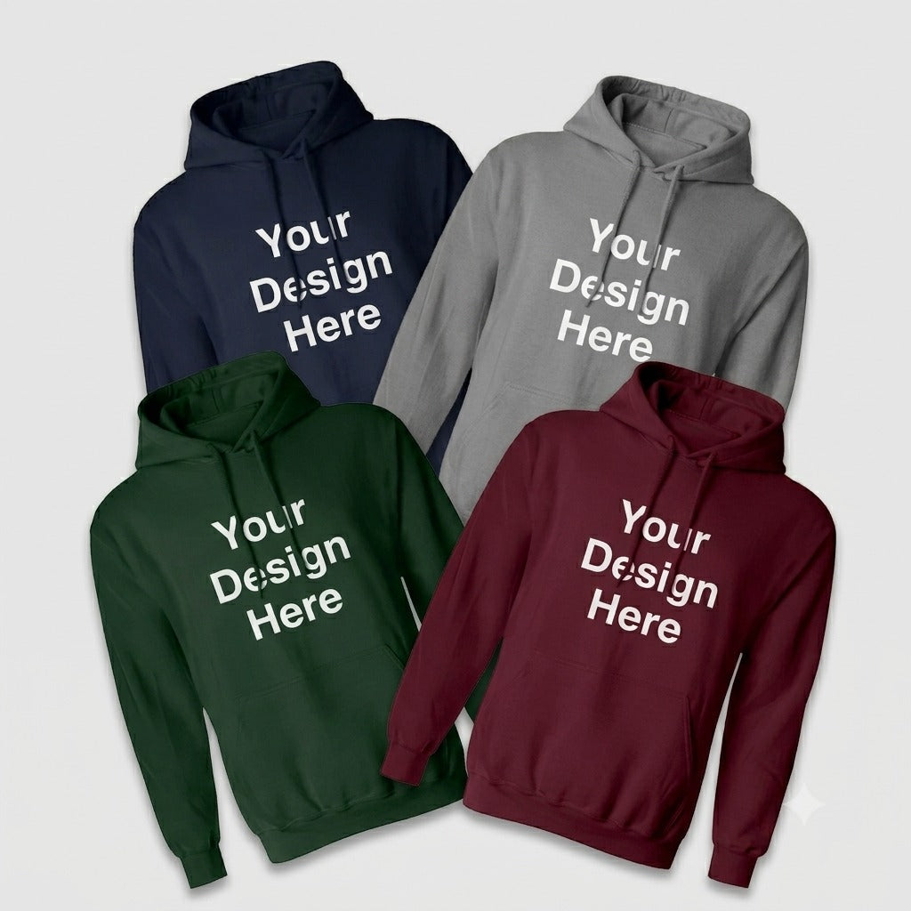 100 Custom Hoodies Bundle — Full Color Printed