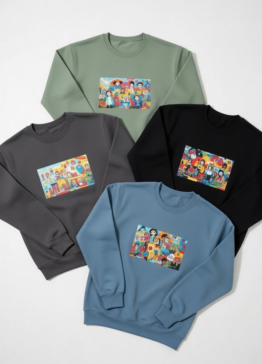 100 Custom Sweatshirts Bundle — Full Color Printed